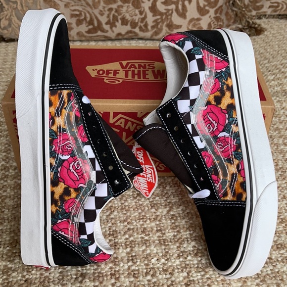 Vans Old Skool Rose/Animalchck True White/Multi WM - Picture 12 of 16